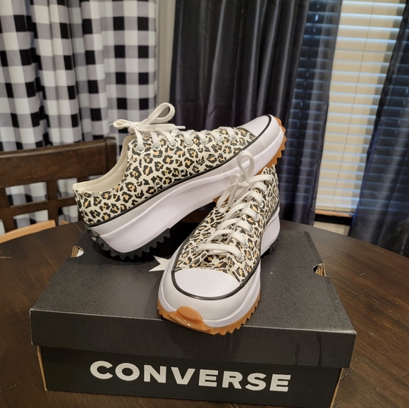 Converse Shoes - Converse Run Star Hike Platform Archive Leopard